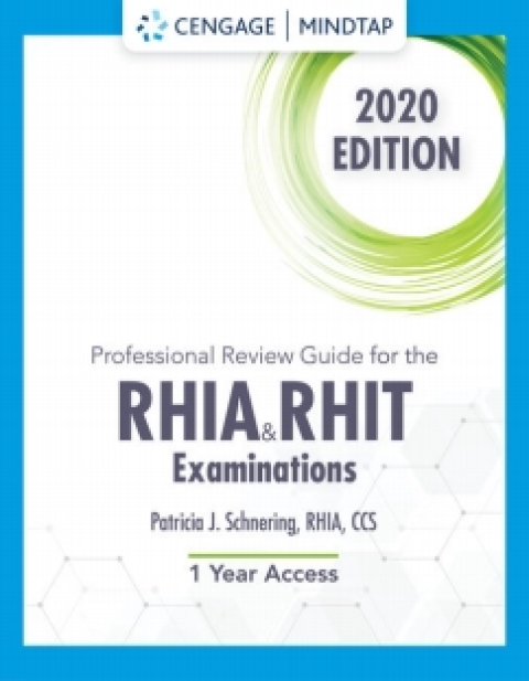 Cover image for book MindTap for Schnering's Professional Review Guide for the RHIA and RHIT Examinations, 2020