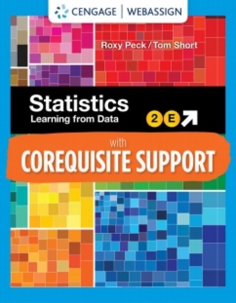 Cover image for book WebAssign with Corequisite Support for Peck/Short's Statistics: Learning From Data, 1st Edition [Instant Access], Single-Term