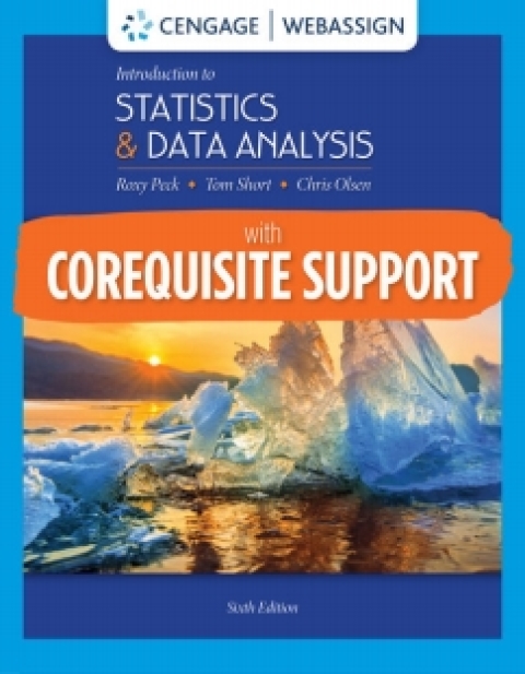 Cover image for book WebAssign with Corequisite Support for Peck/Olsen/Short's Introduction to Statistics and Data Analysis, 1st Edition [Instant Access], Single-Term