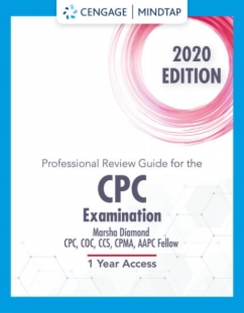 Cover image for book MindTap for Cengage's Professional Review Guide for the CPC Examination, 2020 Edition: Online Exam Preparation, 2nd Edition, [Instant Access]