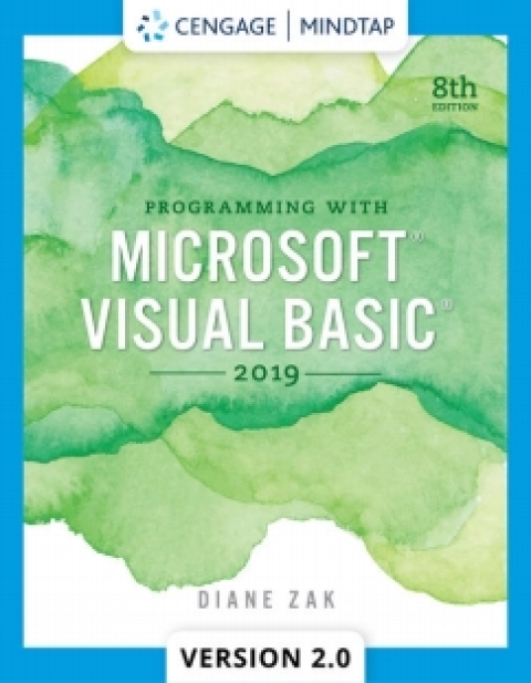 Cover image for book MindTapV2.0 for Zak's Programming with Microsoft Visual Basic 2019