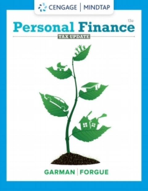 Cover image for book MindTap for Garman/Forgue's Personal Finance Tax Update, 13th Edition [Instant Access], 2 terms