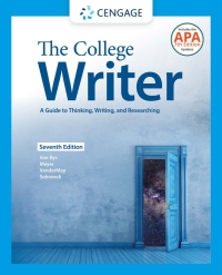 Cover image: The College Writer: A Guide to Thinking, Writing, and Researching (w/ MLA9E Update) 7th edition 9780357505847