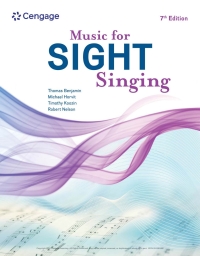 Cover image: Music for Sight Singing 7th edition 9780357507735