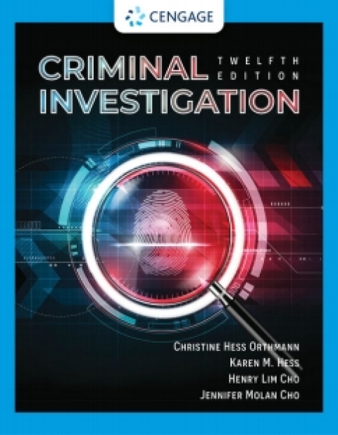 Online Resource MindTap for Hess/Hess Orthmann/Cho/Molan's Criminal Investigation, 1 term Instant Access; $146.78