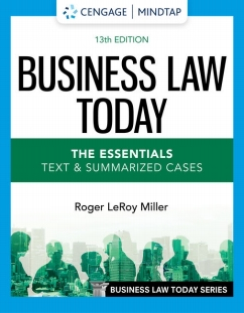 Business Law Today:Essentials Mindtap
