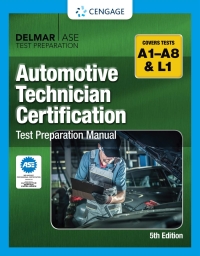 Cover image: Automotive Technician Certification Test Preparation Manual A-Series 5th edition 9780357644607