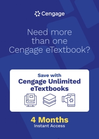 Cover image: Cengage Unlimited eTextbooks Subscription, 4 months 1st edition 9780357693933