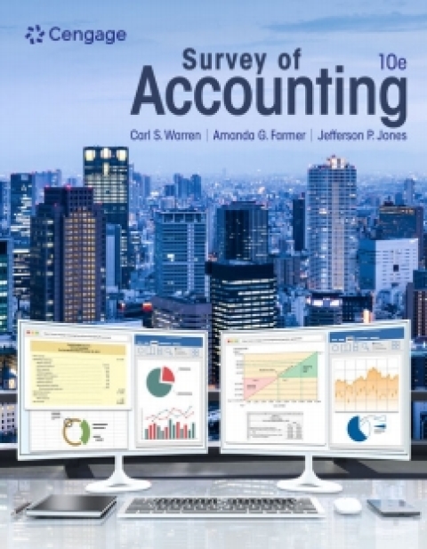 Online Resource CNOWv2 for Warren/Farmer/Jones's Survey of Accounting, 1 term Instant Access; $222.00