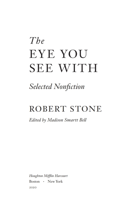 Cover image for book The Eye You See With