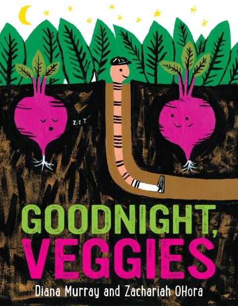 Cover image for book Buenas noches, vegetales/Goodnight, Veggies (bilingual)
