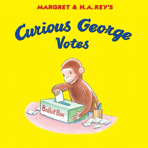 Cover image for book Curious George Votes