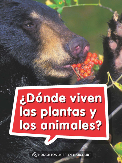 Cover image for book ¿Dónde viven las plantas y los animales?