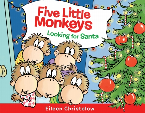 Cover image for book Five Little Monkeys Looking for Santa