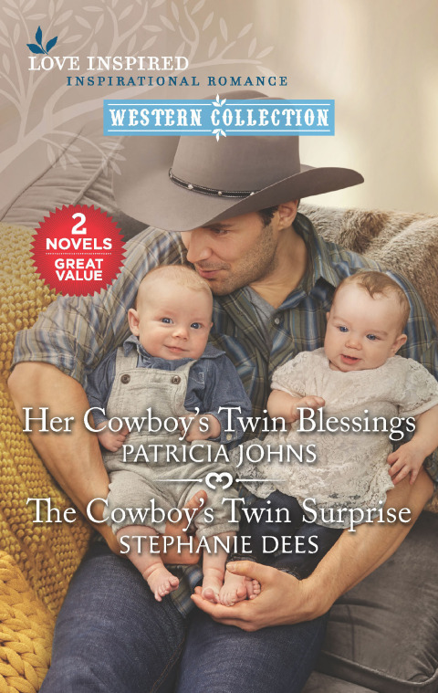 Cover image for book Her Cowboy's Twin Blessings and The Cowboy's Twin Surprise