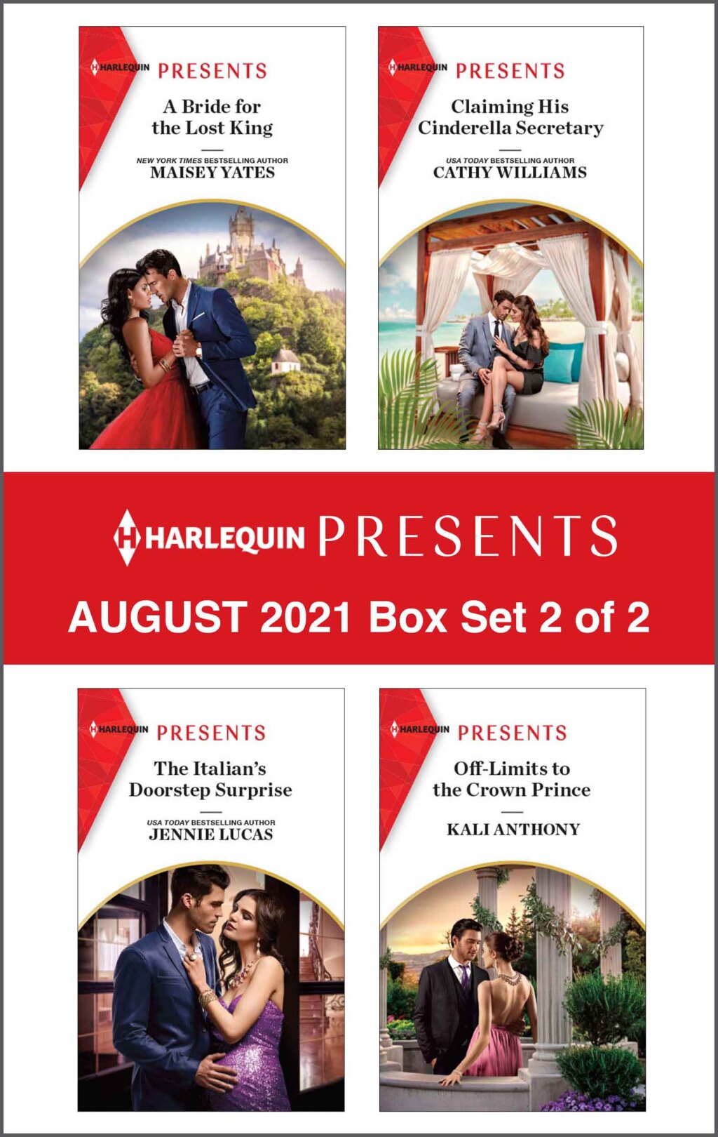 Reflowable Harlequin Presents - August 2021 - Box Set 2 of 2; $17.75