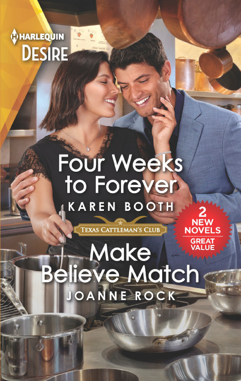 Cover image for book Four Weeks to Forever & Make Believe Match
