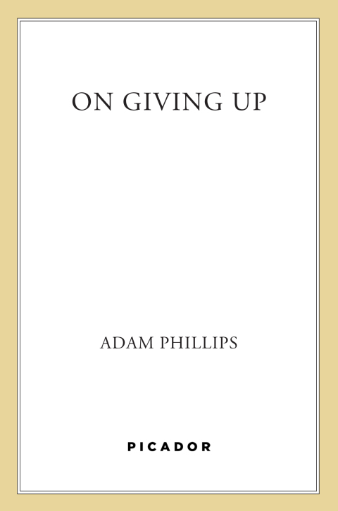 Cover image for book On Giving Up