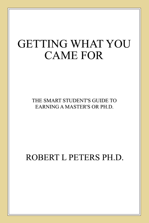 Cover image for book Getting What You Came For