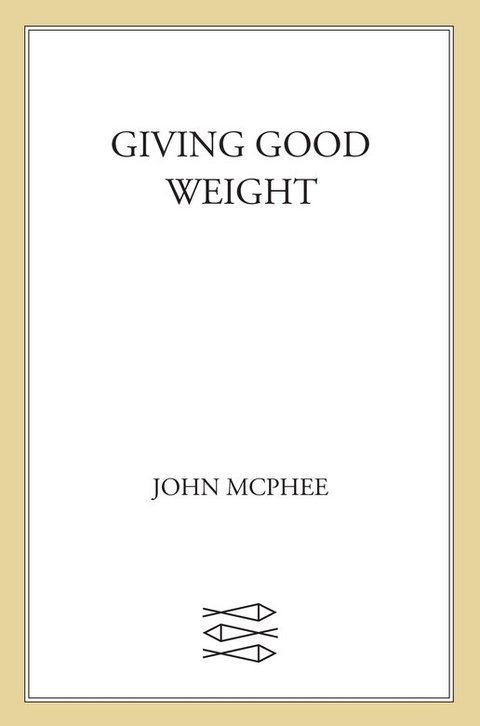Cover image for book Giving Good Weight
