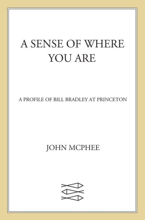 Cover image for book A Sense of Where You Are
