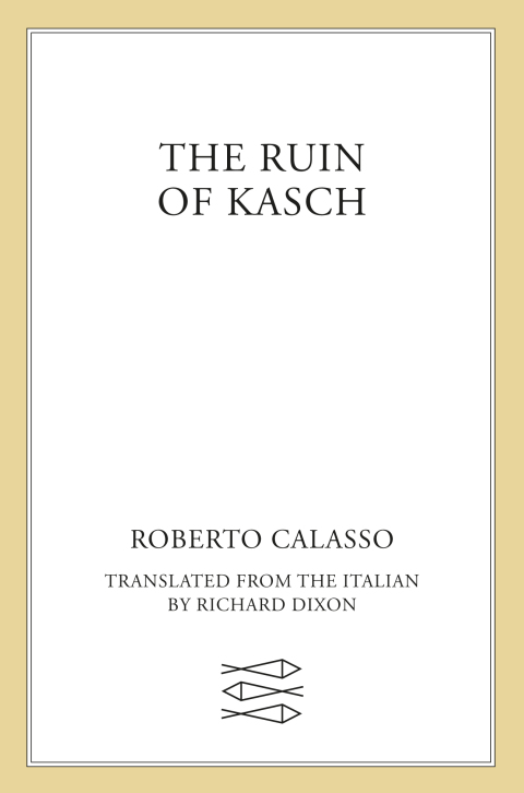 Cover image for book The Ruin of Kasch