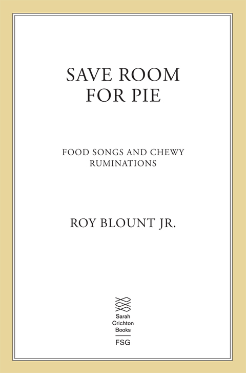 Cover image for book Save Room for Pie
