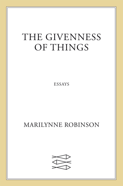 Cover image for book The Givenness of Things