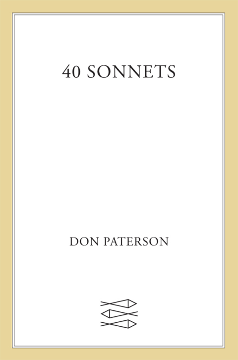 Cover image for book 40 Sonnets
