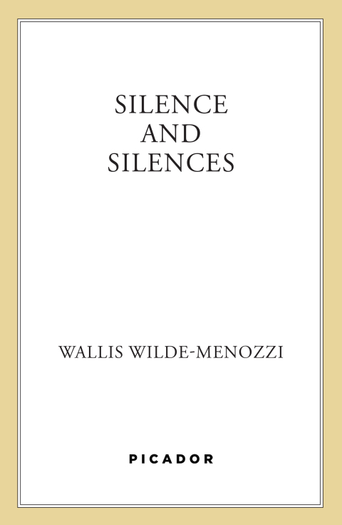 Cover image for book Silence and Silences