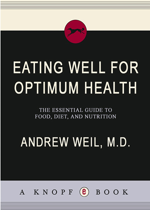 Cover image for book Eating Well for Optimum Health