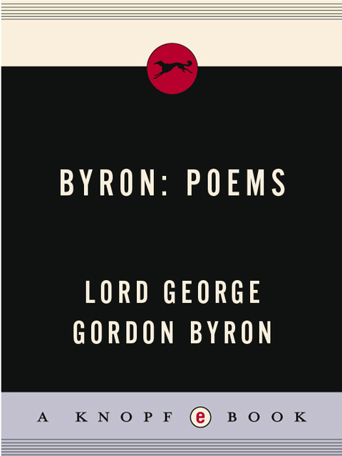 Cover image for book Byron: Poems