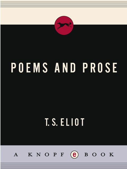 Cover image for book Eliot: Poems
