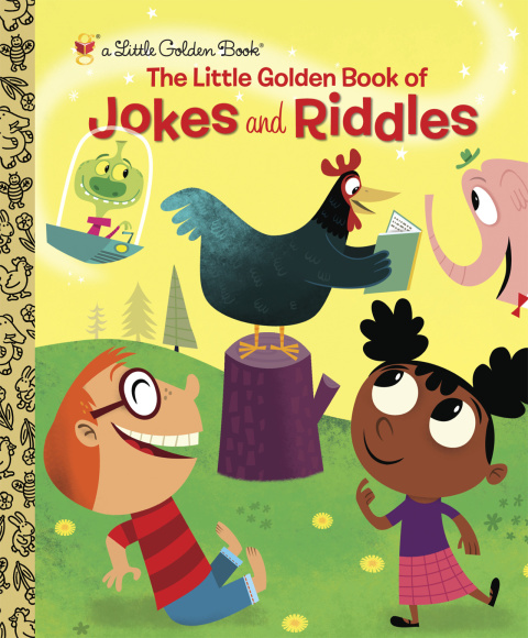 Cover image for book The Little Golden Book of Jokes and Riddles