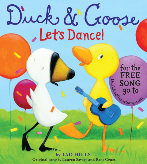 Cover image for book Duck & Goose, Let's Dance! (with an original song)