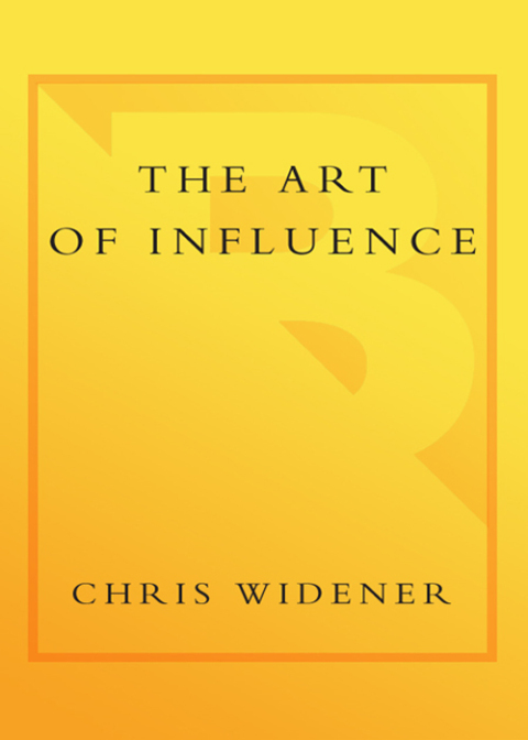 Cover image for book The Art of Influence