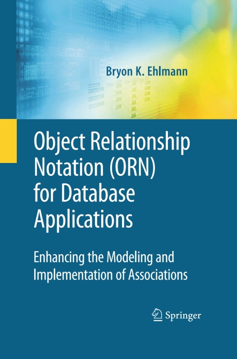 Cover image for book Object Relationship Notation (ORN) for Database Applications