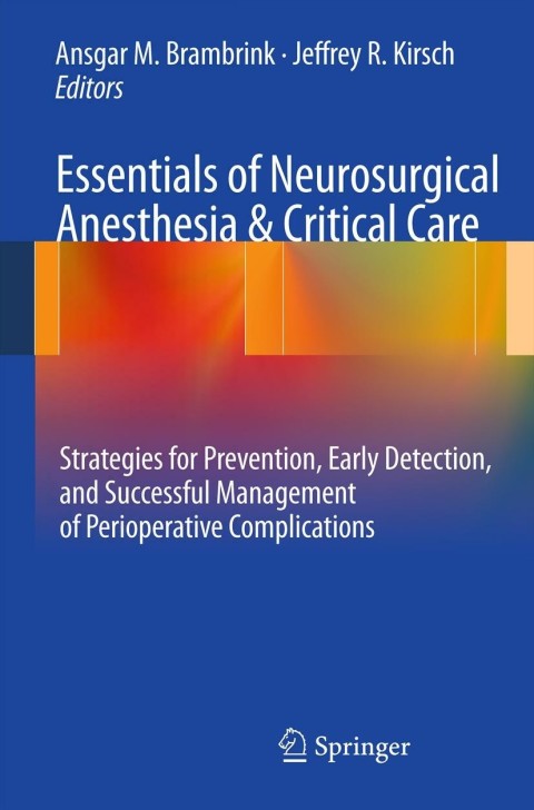 Cover image for book Essentials of Neurosurgical Anesthesia & Critical Care