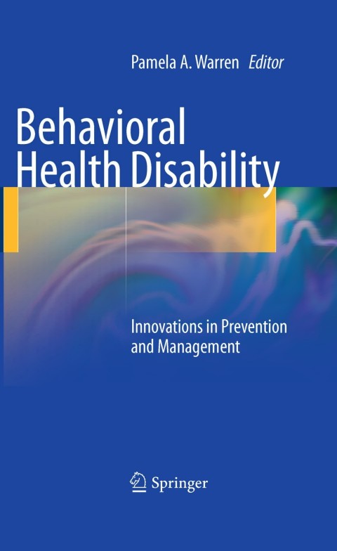 Cover image for book Behavioral Health Disability