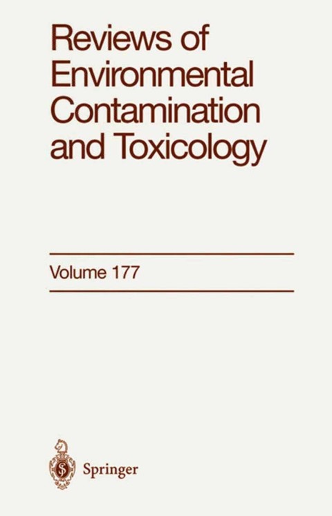 Cover image for book Reviews of Environmental Contamination and Toxicology