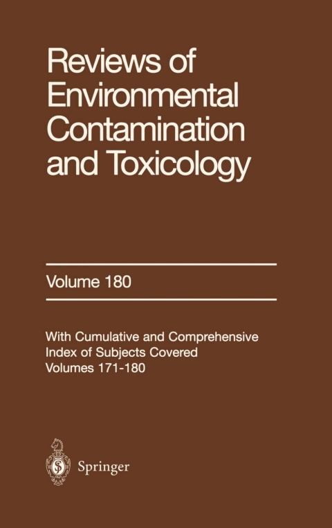 Cover image for book Reviews of Environmental Contamination and Toxicology