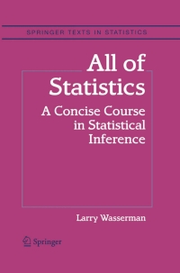 Cover image: All of Statistics 9780387402727