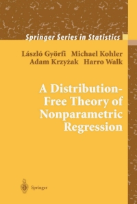 Cover image: A Distribution-Free Theory of Nonparametric Regression 9780387954417
