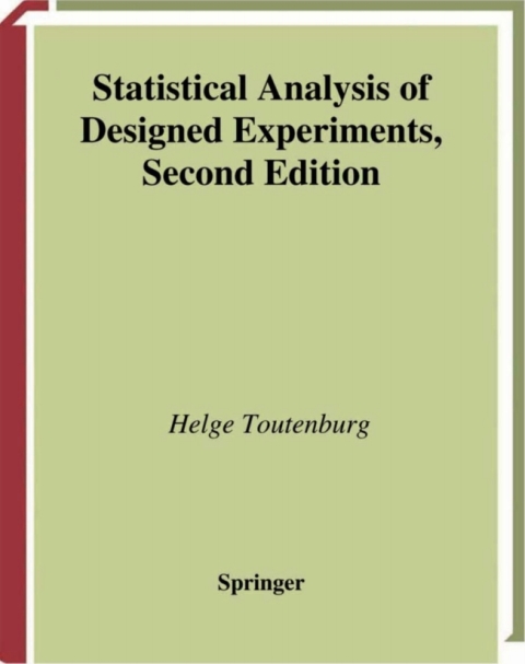 Cover image for book Statistical Analysis of Designed Experiments