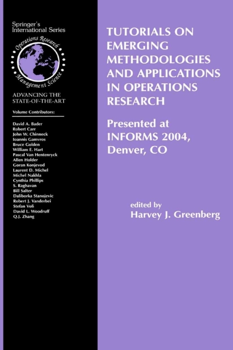 Cover image for book Tutorials on Emerging Methodologies and Applications in Operations Research