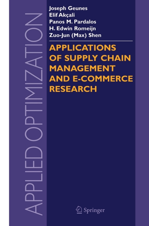 Cover image for book Applications of Supply Chain Management and E-Commerce Research