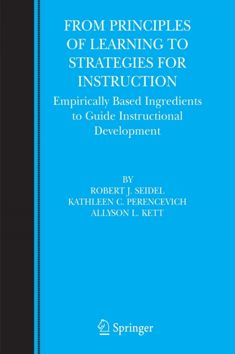 Cover image for book From Principles of Learning to Strategies for Instruction