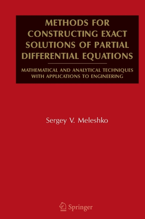 Cover image for book Methods for Constructing Exact Solutions of Partial Differential Equations