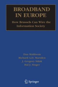 Cover image: Broadband in Europe 9780387253862