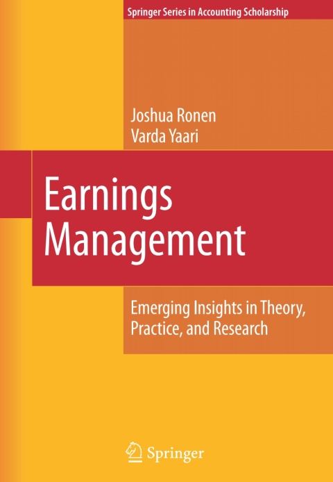 Cover image for book Earnings Management